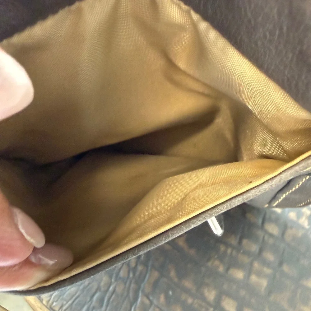 Chinese Laundry CrossbodyBag Y2KWomen Small Brown EUC Faux Leather Utility Purse